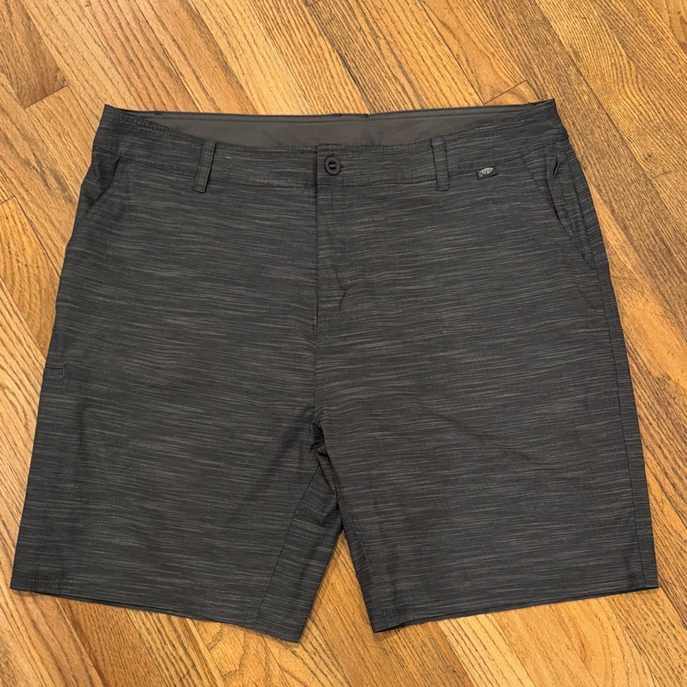 AFTCO Dark Gray Flat Front Men's Shorts - Picture 4 of 8